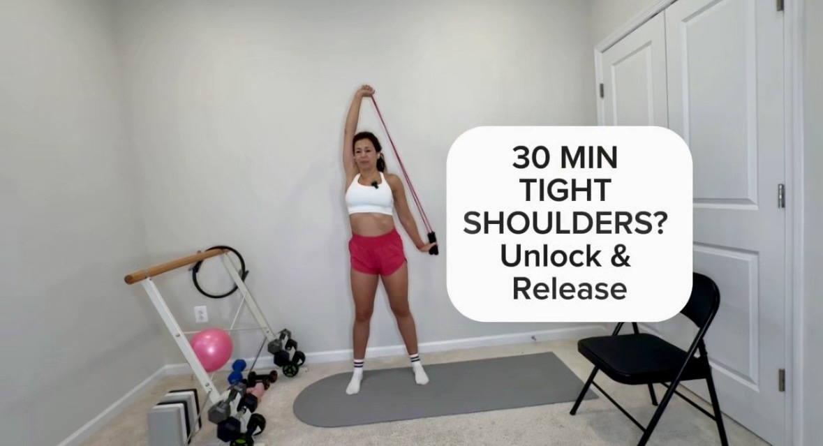 30 Min Tight Shoulders? Unlock & Release Them with StretchBarre!